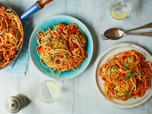 No-Meatballs and Spaghetti