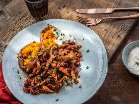 Slow Cooker Chunky Chilli with Sweet Potatoes