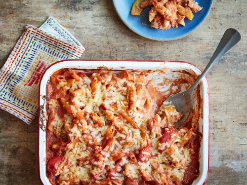 Fajita No-Boil Pasta Bake
