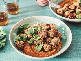 Aubergine and Sweet Potato Katsu Curry