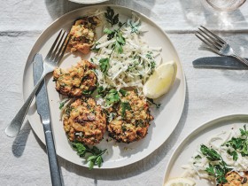 Pantry Fishcakes with Celeriac Slaw