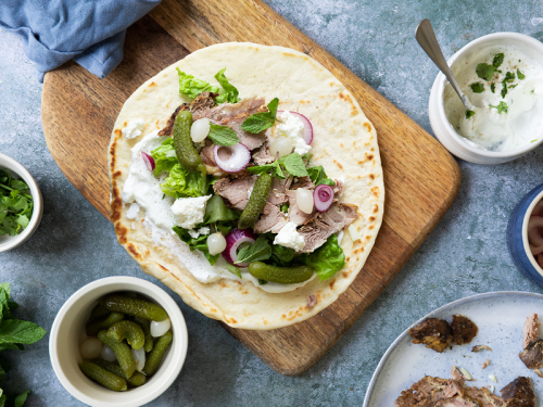 Leftover Lamb Flatbread