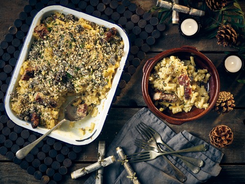 Pigs in Blankets Mac 'n' Cheese