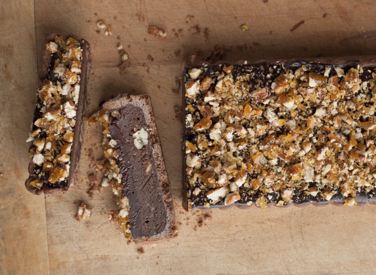 Pecan Praline and Chocolate Tart