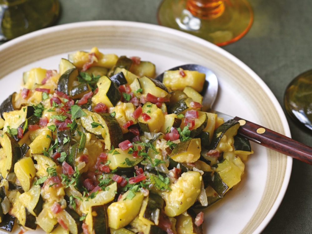 Zucchini with Prosciutto