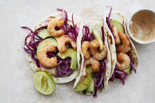 Smoky Prawn & Avocado Tacos