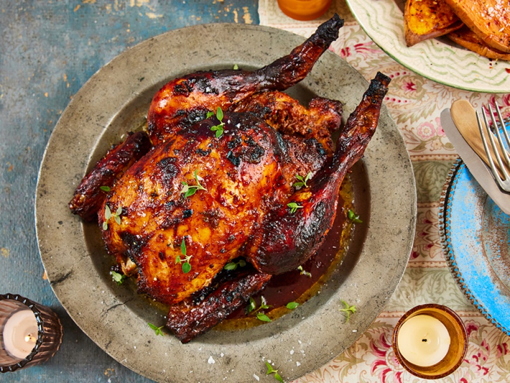 chicken on a plate