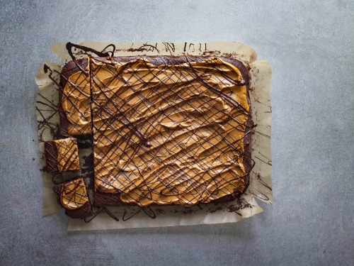 Chocolate & Salted Caramel Traybake