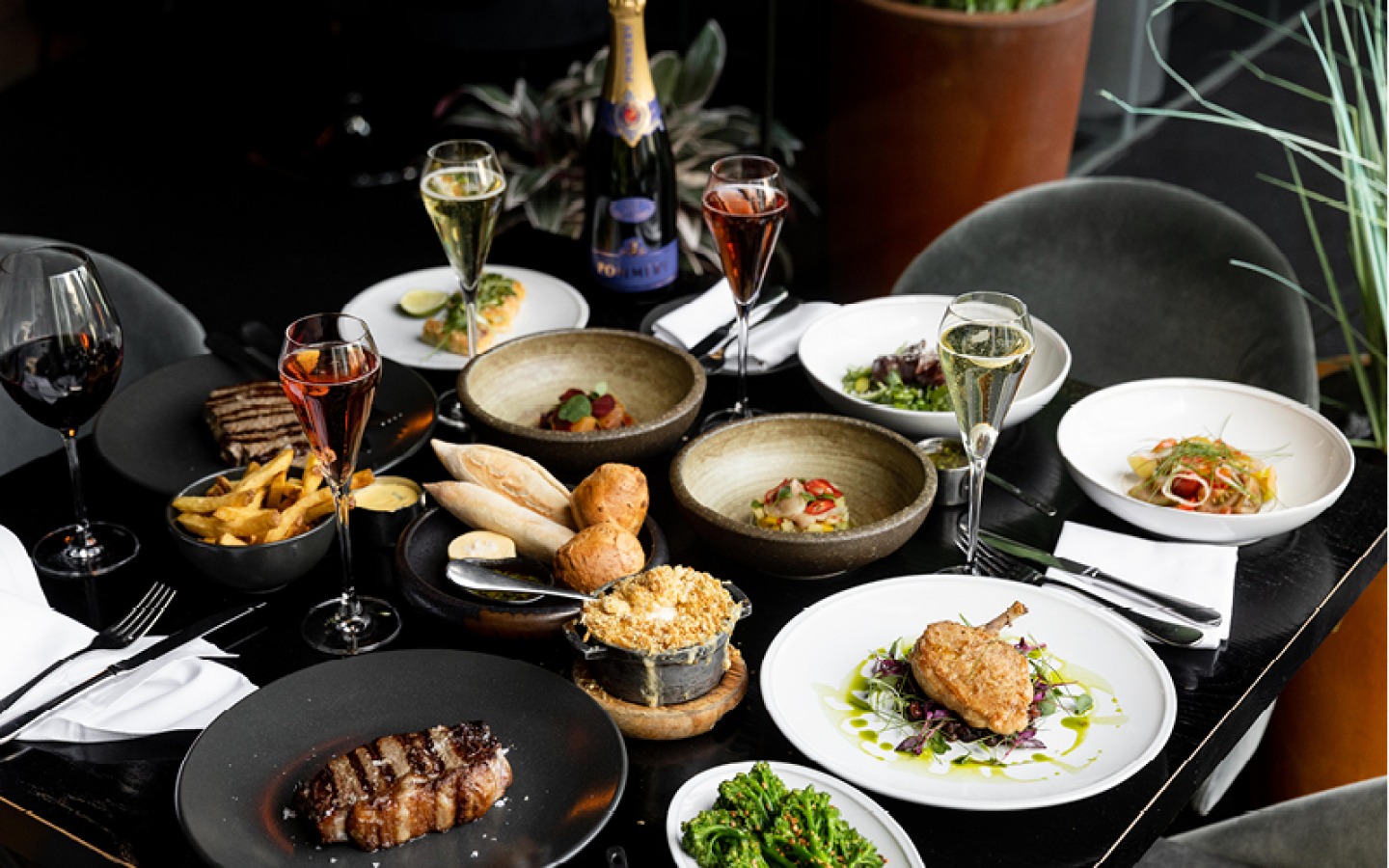 Dishes served at Gaucho