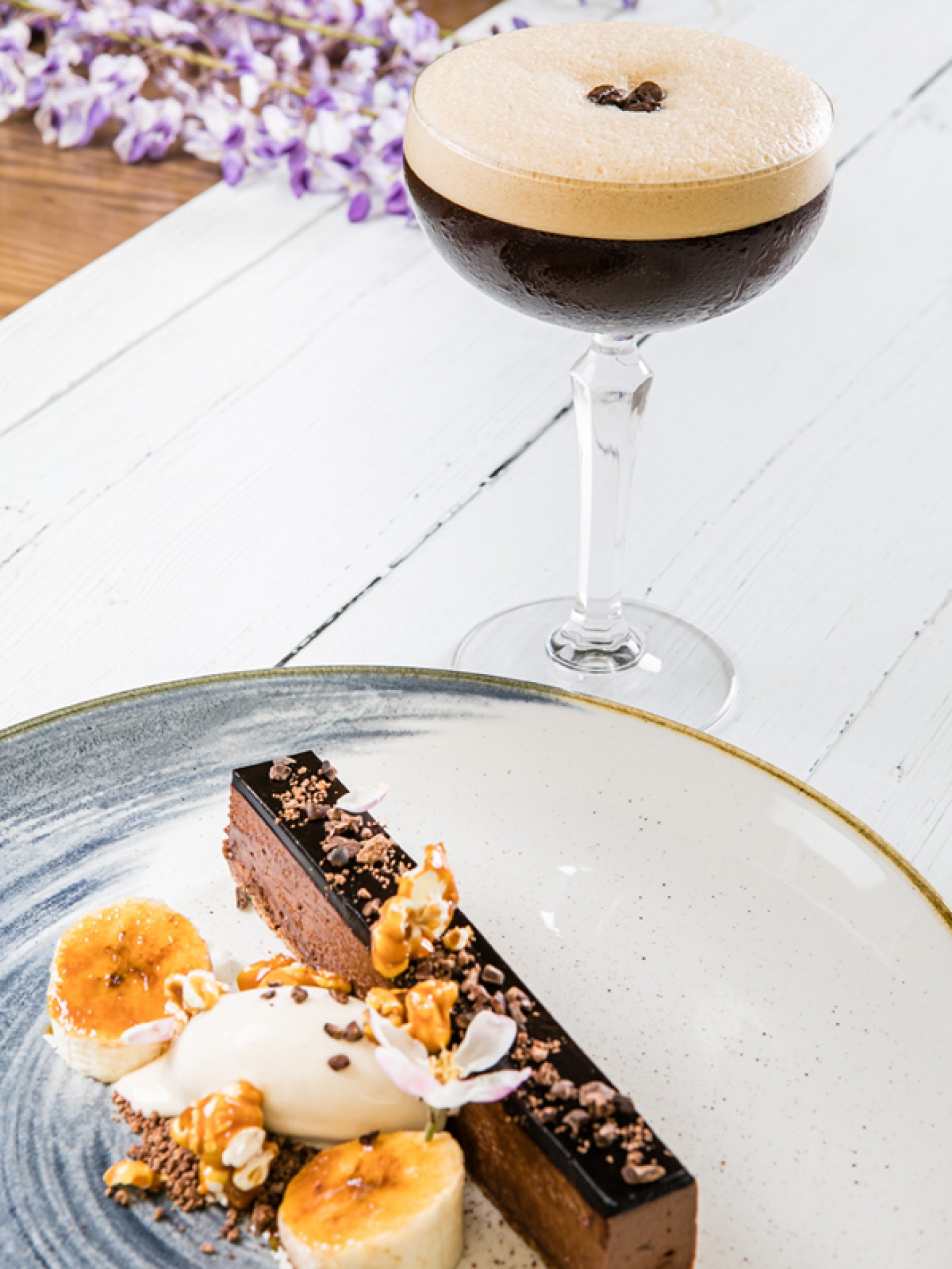 dessert and cocktail