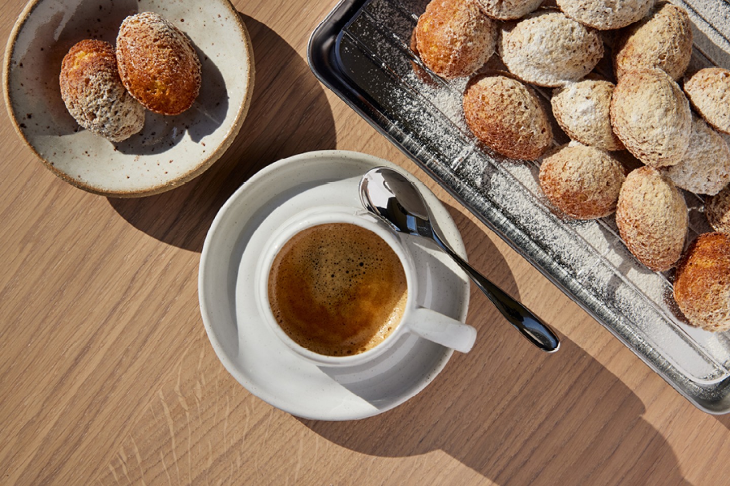 Madelines and coffee