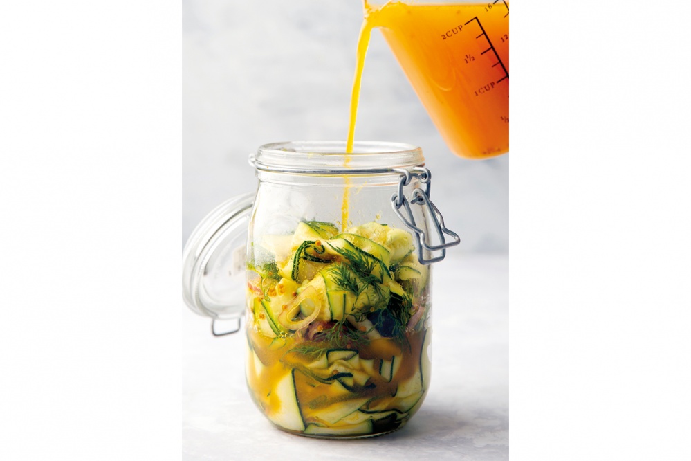 Pickled Zucchini Ribbons