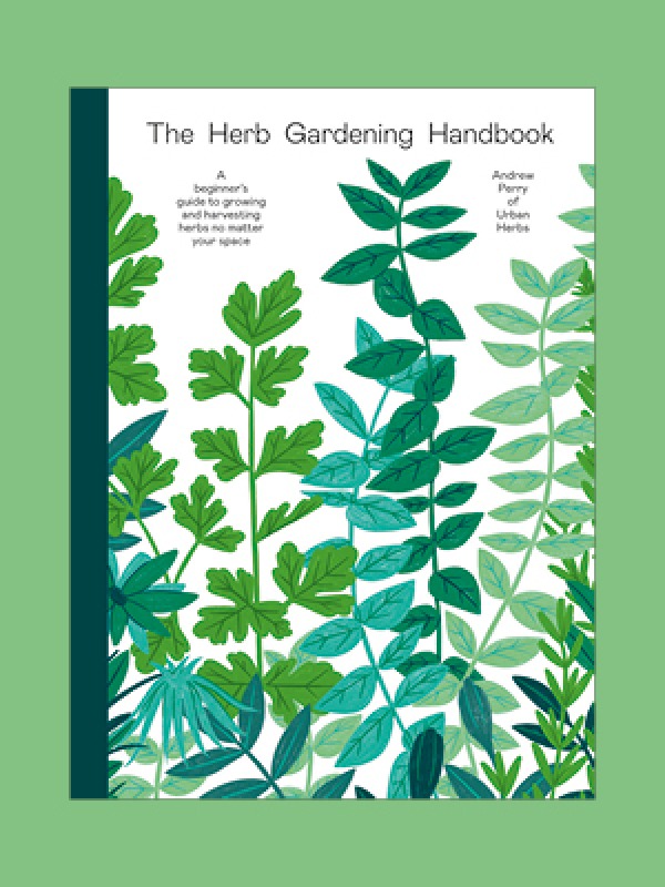 book cover on a green background