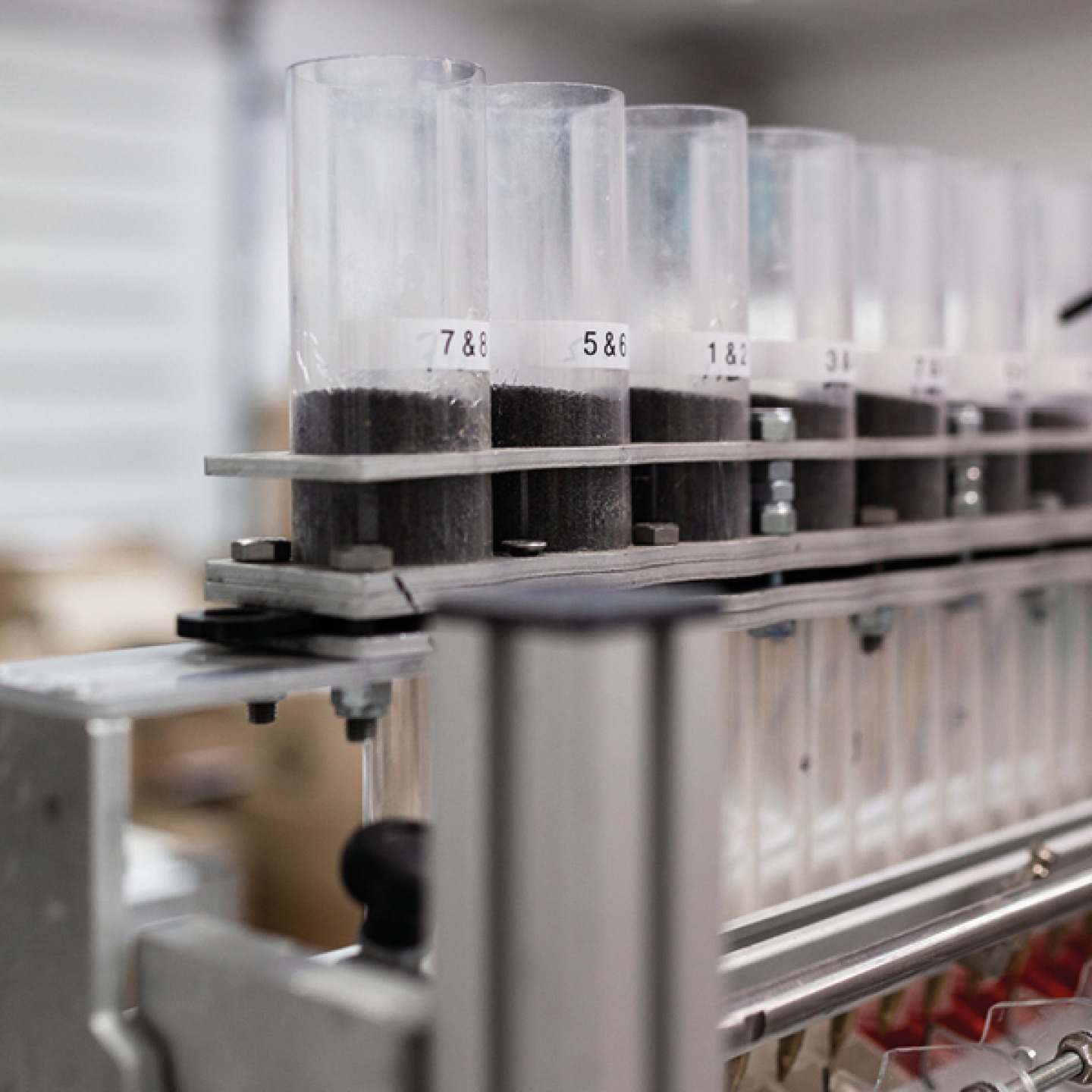 Seeds at production warehouse