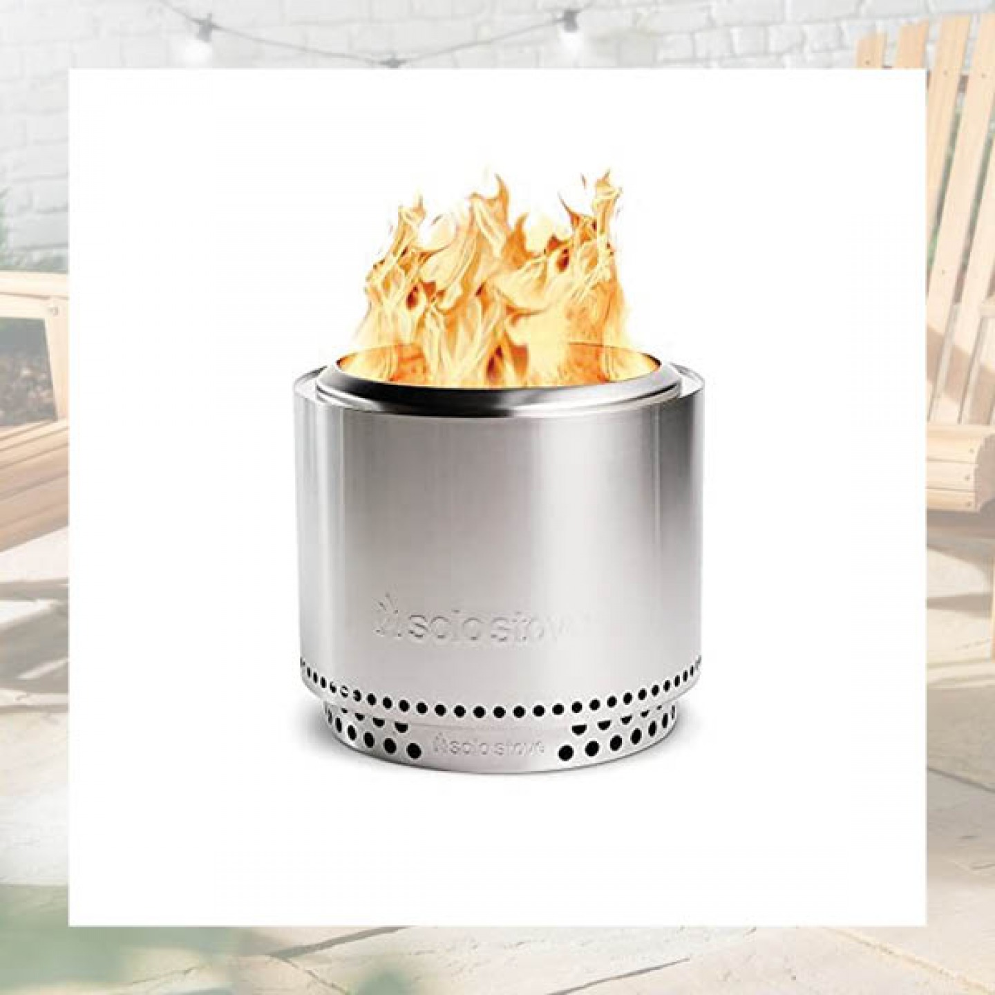 Smokeless log burning stove