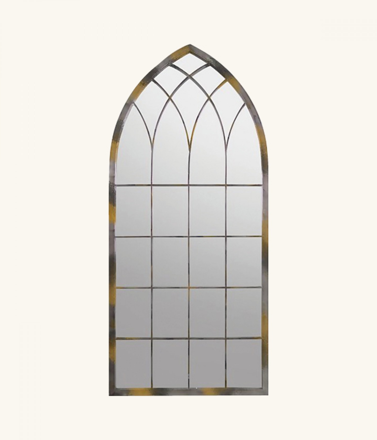 Rose Garden rustic arch frost-protected garden mirror