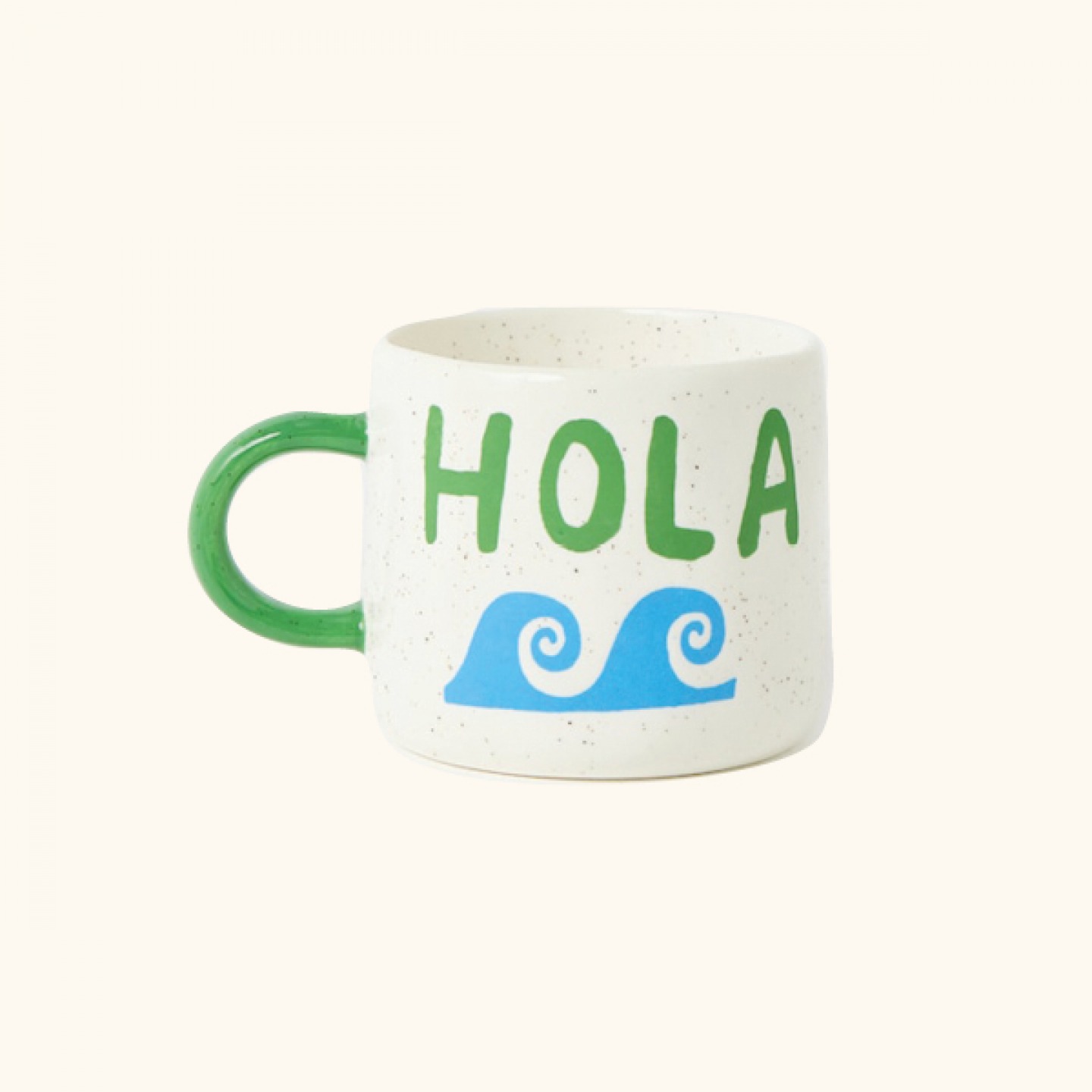 Hola speckled wave mug,