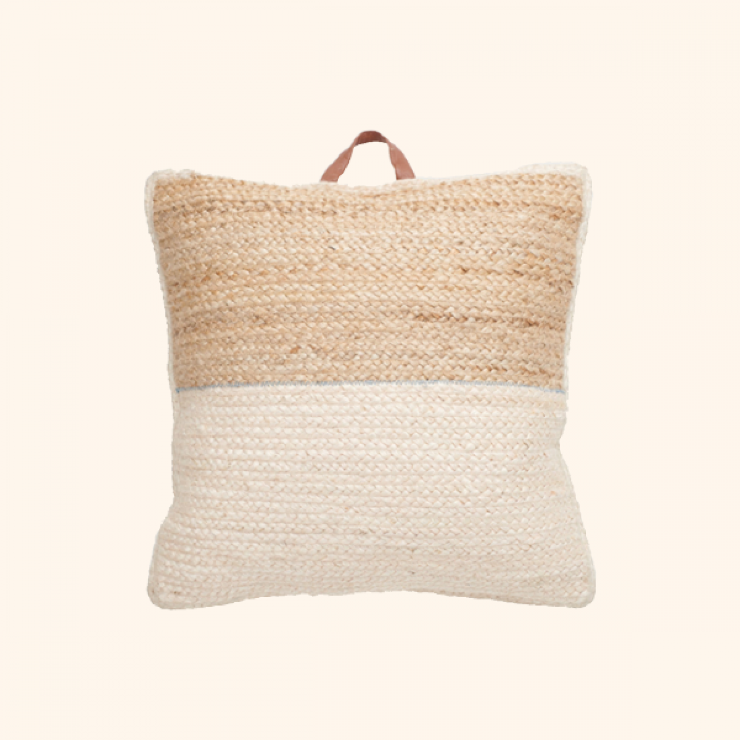 Orissa woven jute floor cushion