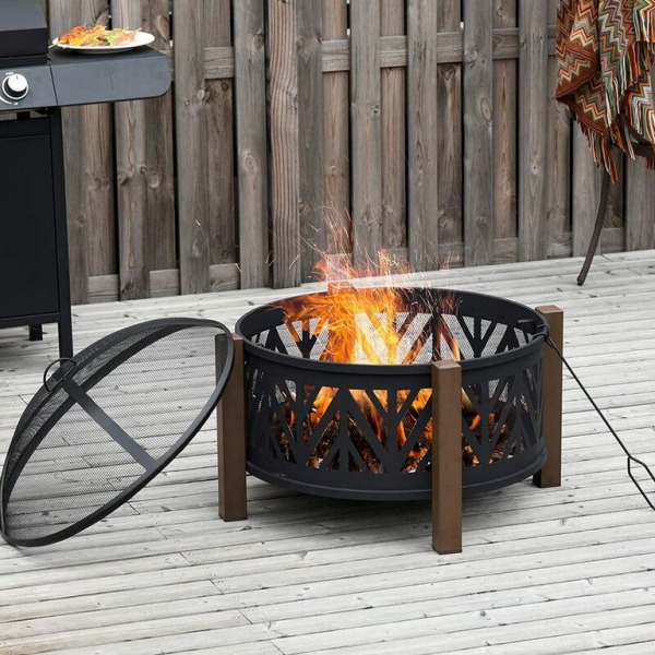 Pinerolo round pit and guard, £185.99 Dakota Fields at wayfair.co.uk