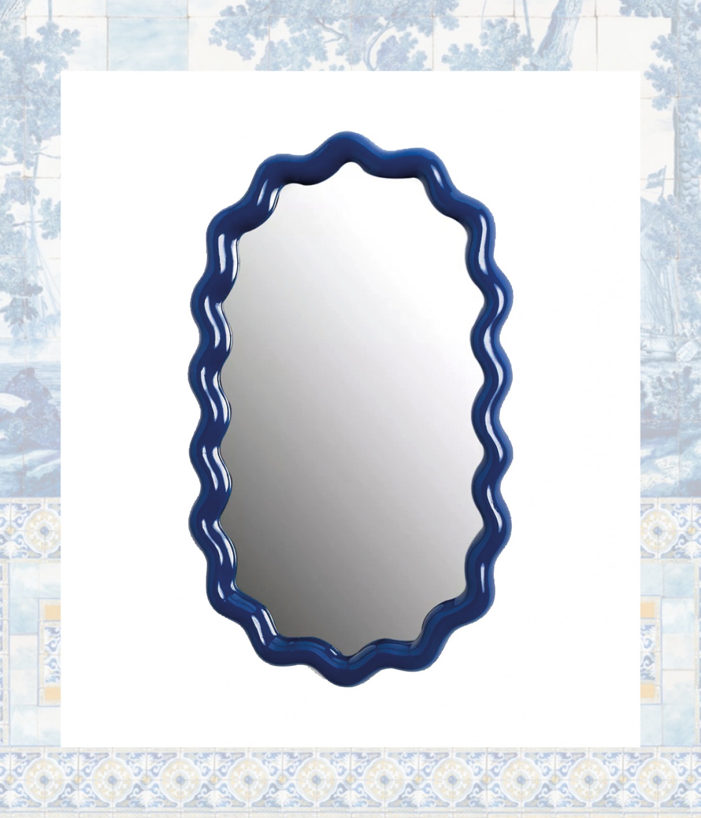Zig-Zag polyresin mirror