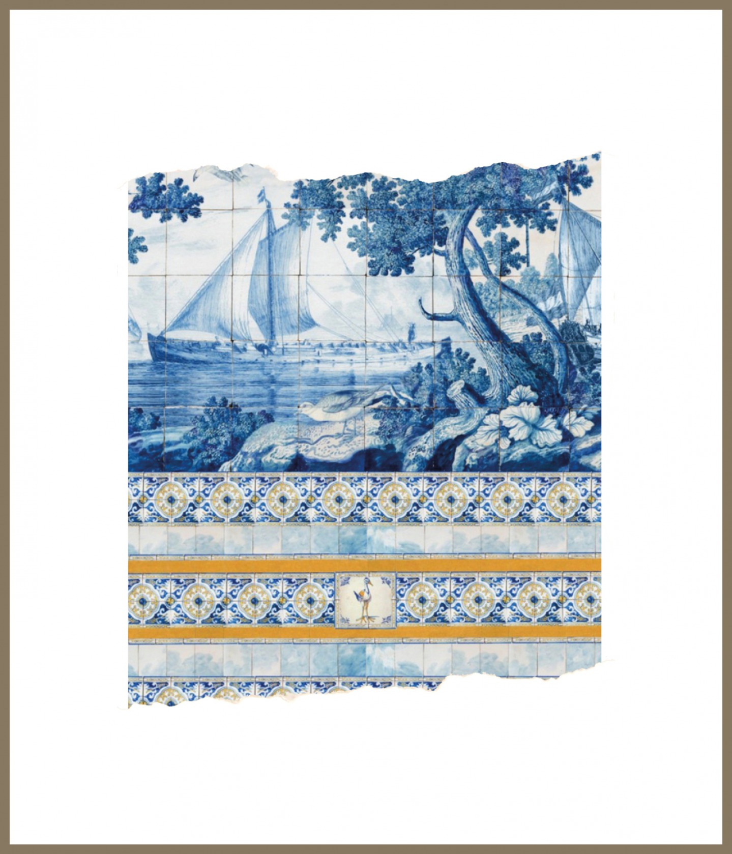 Lagoon Azure mural wallpaper