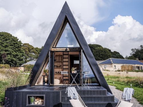 See Inside these Stylish A-Frame Cabins Perfect for a Retreat on the North York Moors