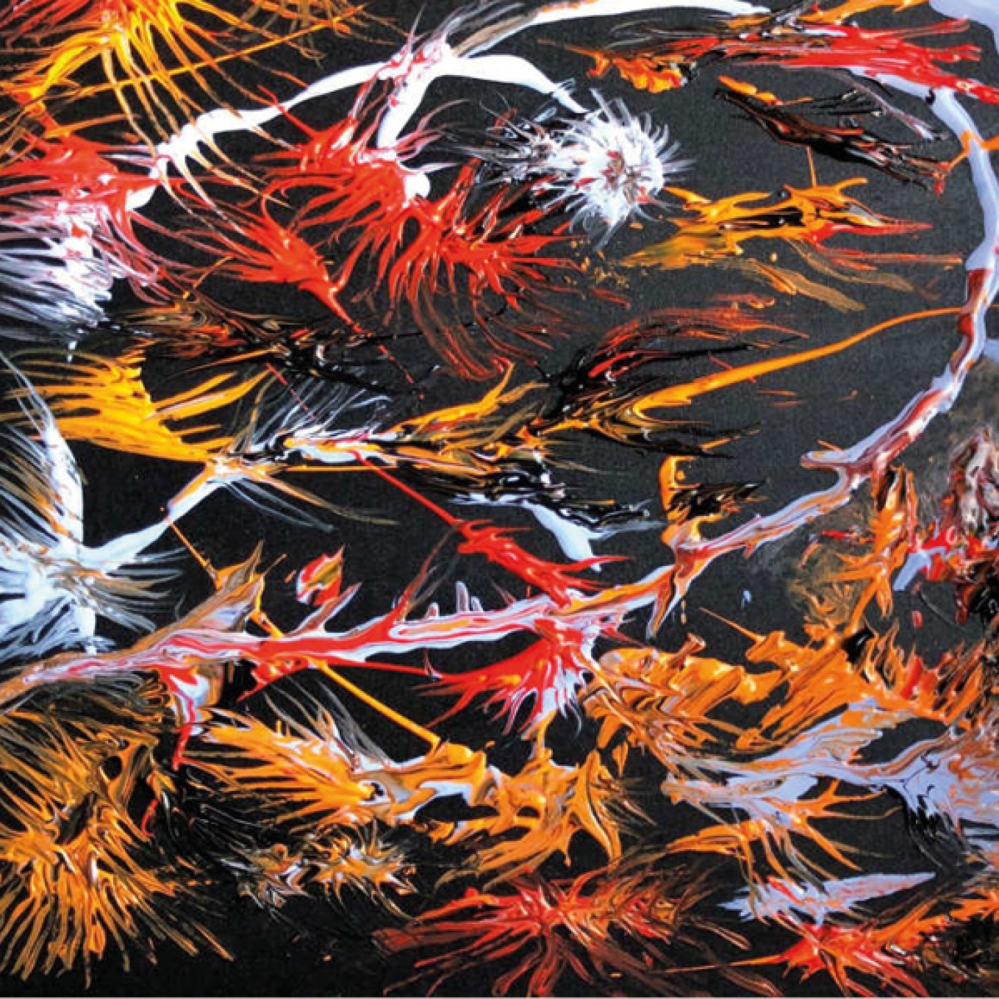 Fireworks abstract painting