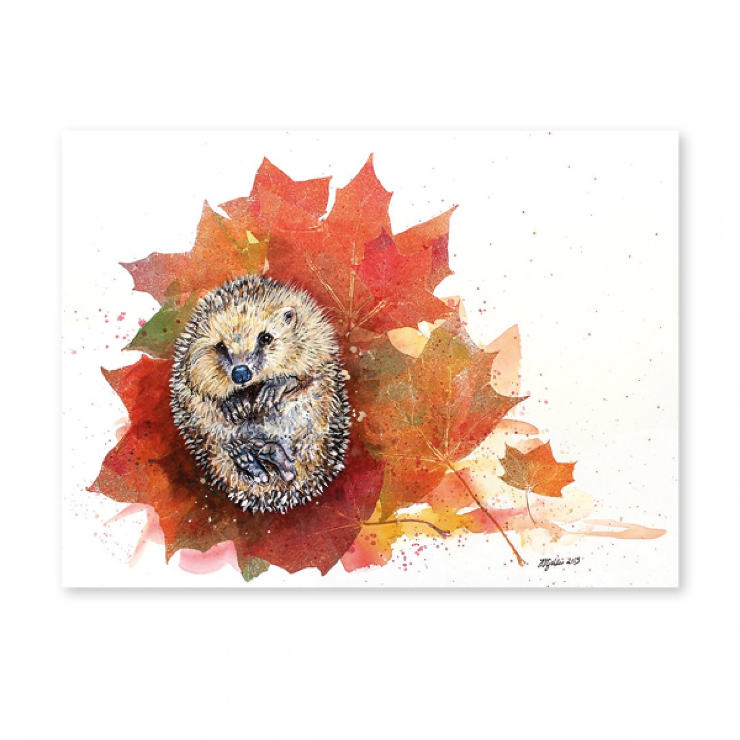 Autumnal Snuggles limited edition giclée print
