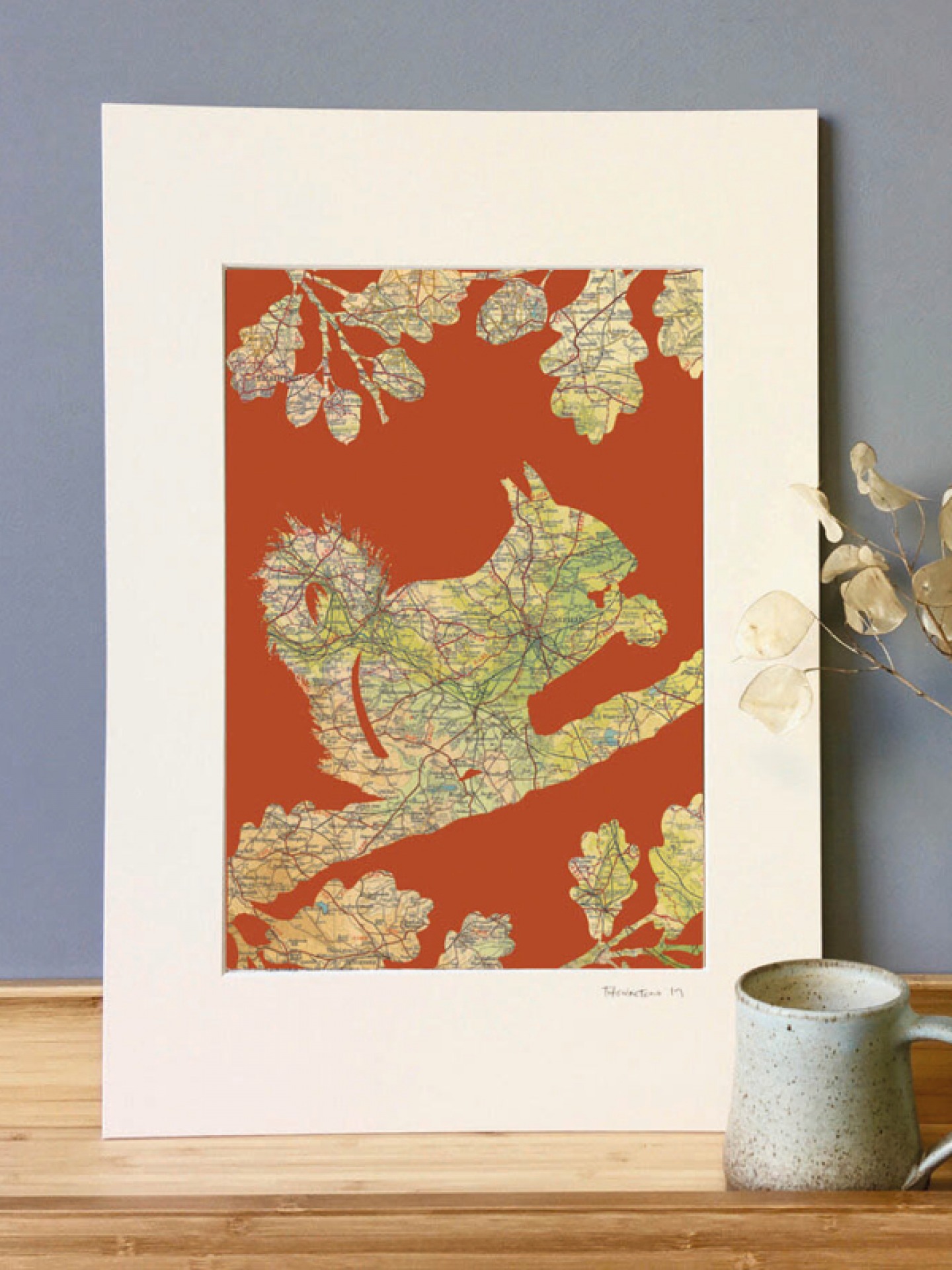 West Yorkshire Squirrel print