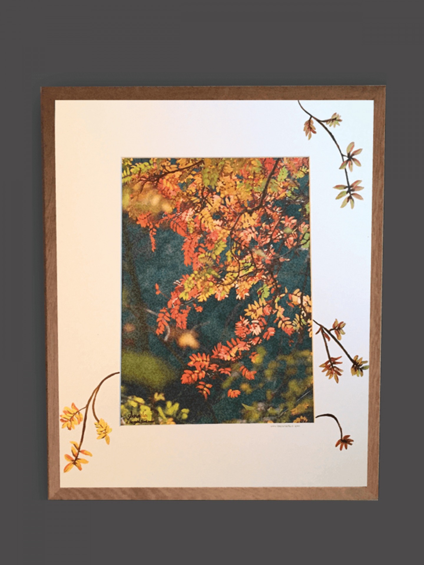 Autumn Leaf by Leaf A3 hand-painted print