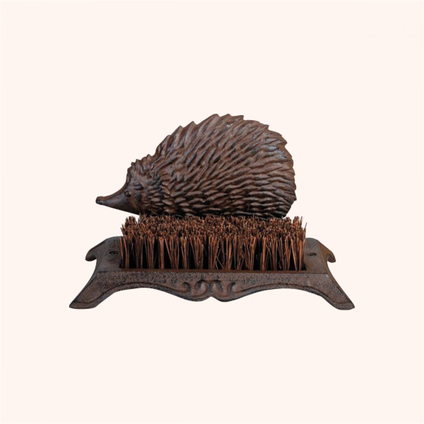 Cast iron hedgehog boot brush