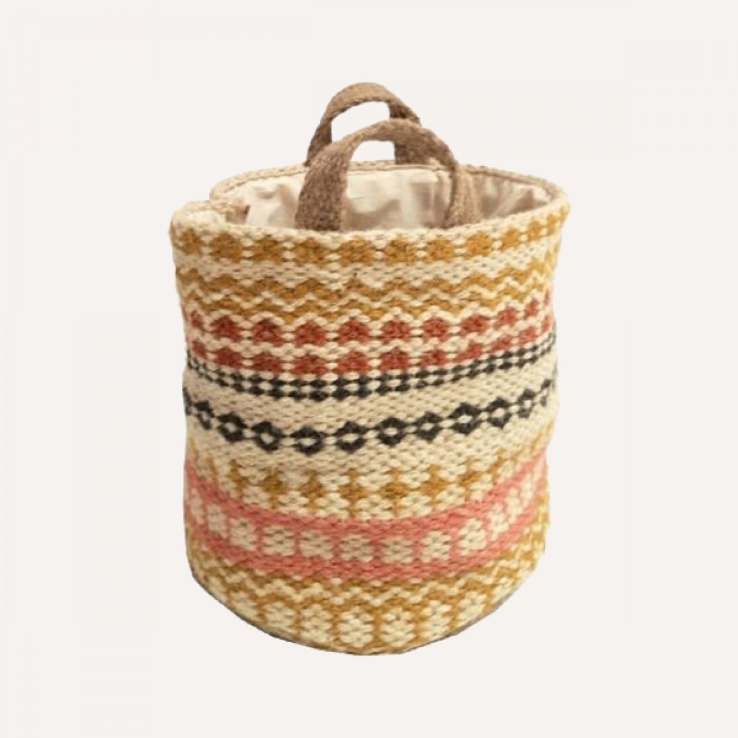 Jute storage basket