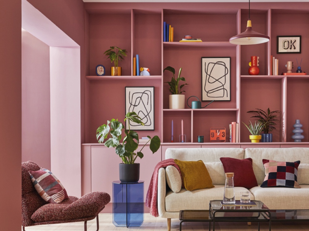 colour drenching in pink