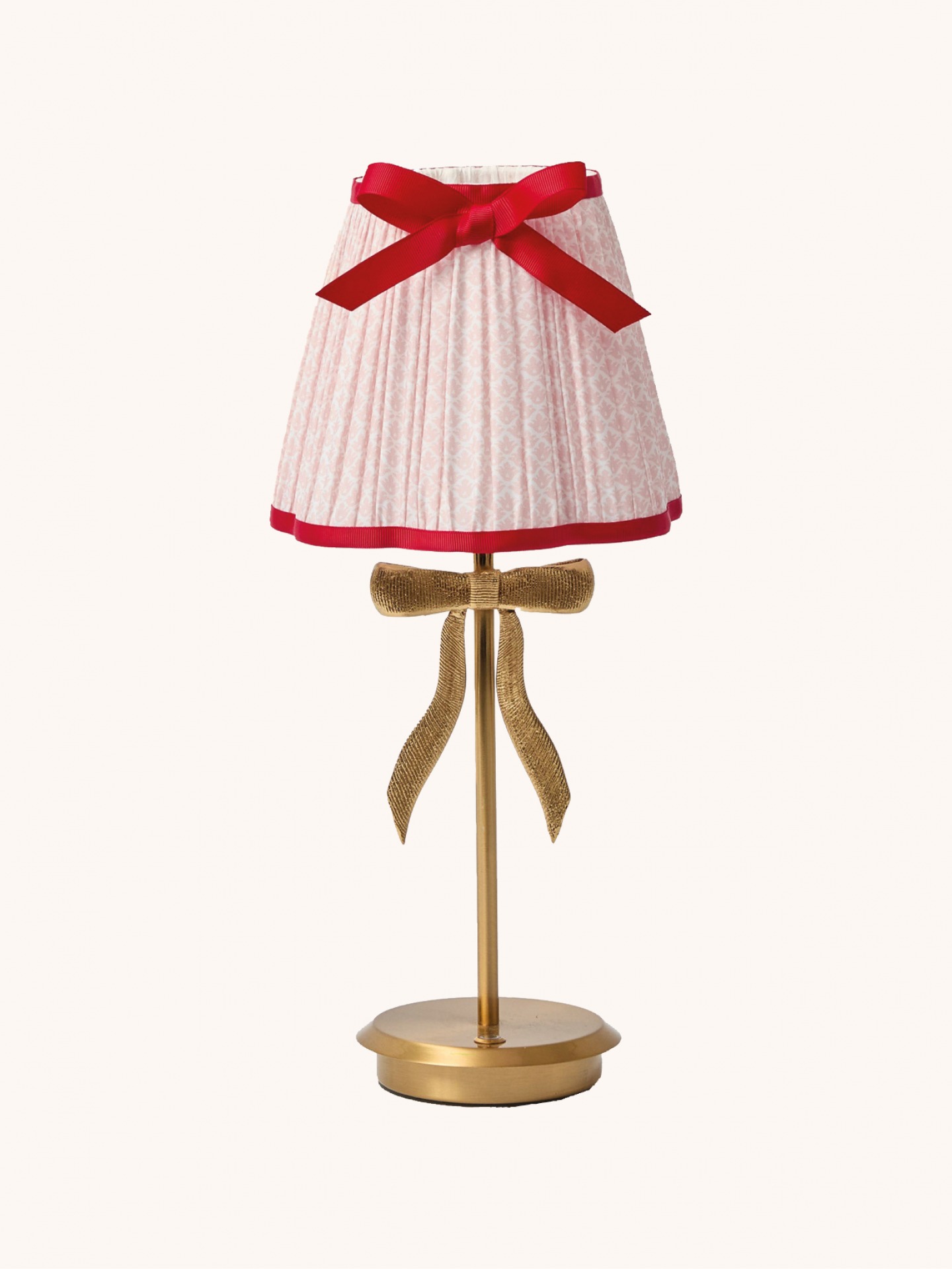 Marilyn Bow rechargeable lamp with shade