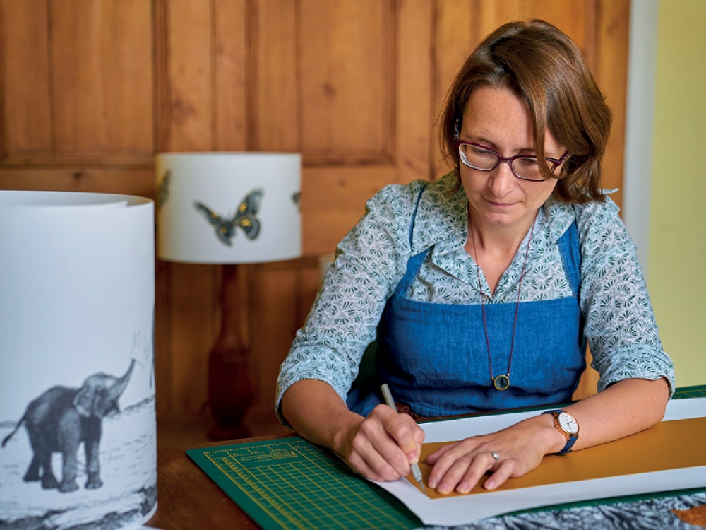 Mountain & Molehill making Unique Lampshades Yorkshire