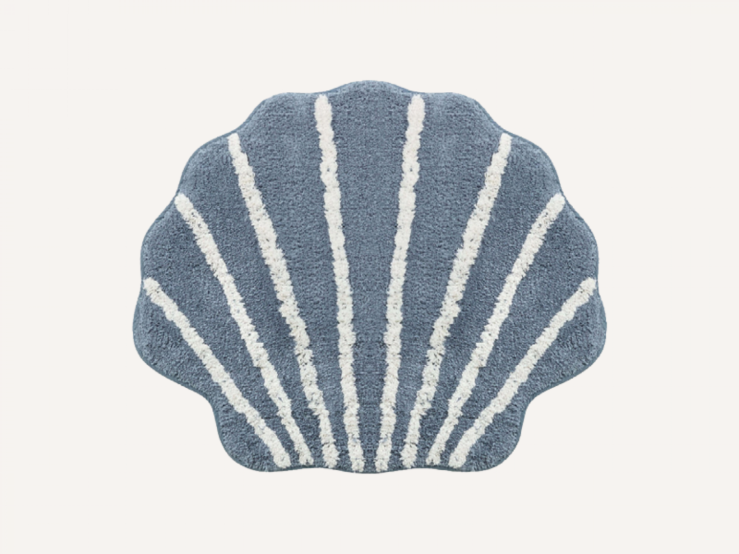 Shell tufted bathmat
