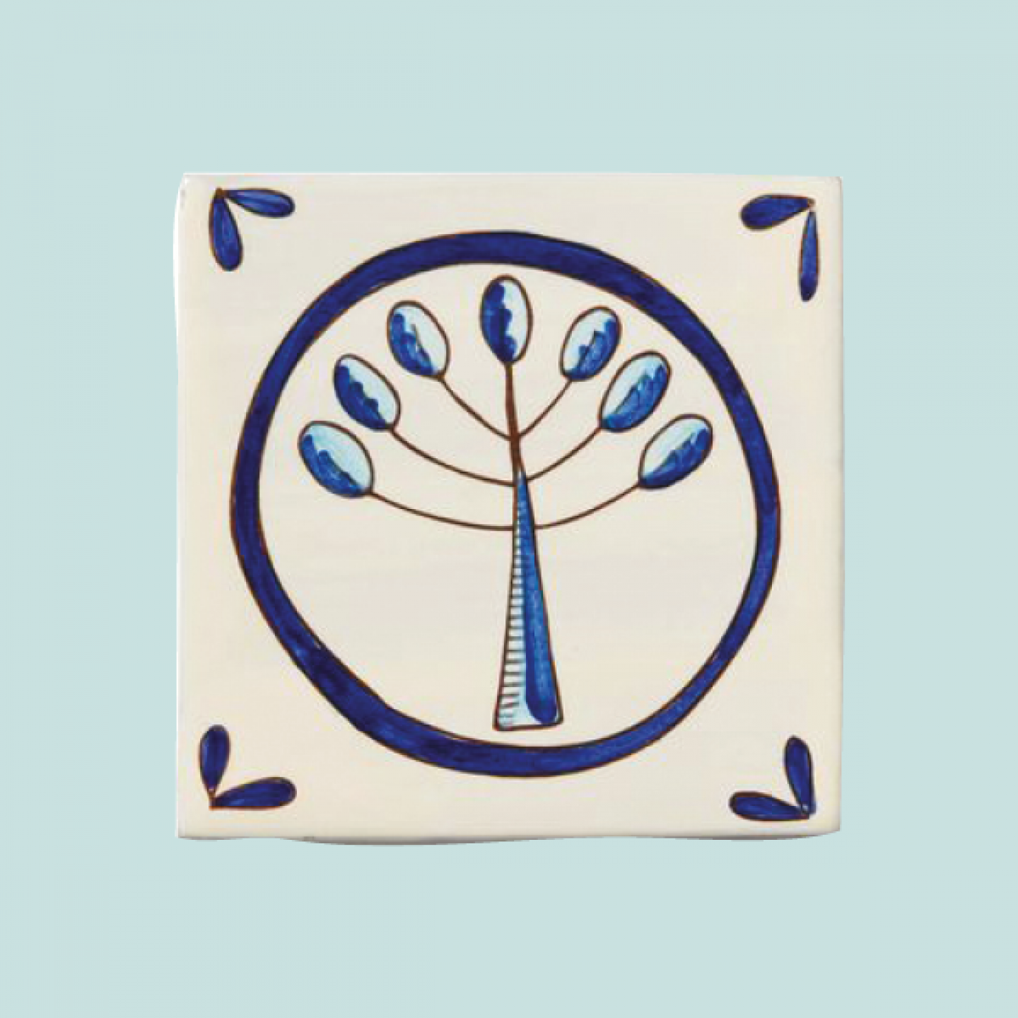 Midlands Delft Hoop Tree tile