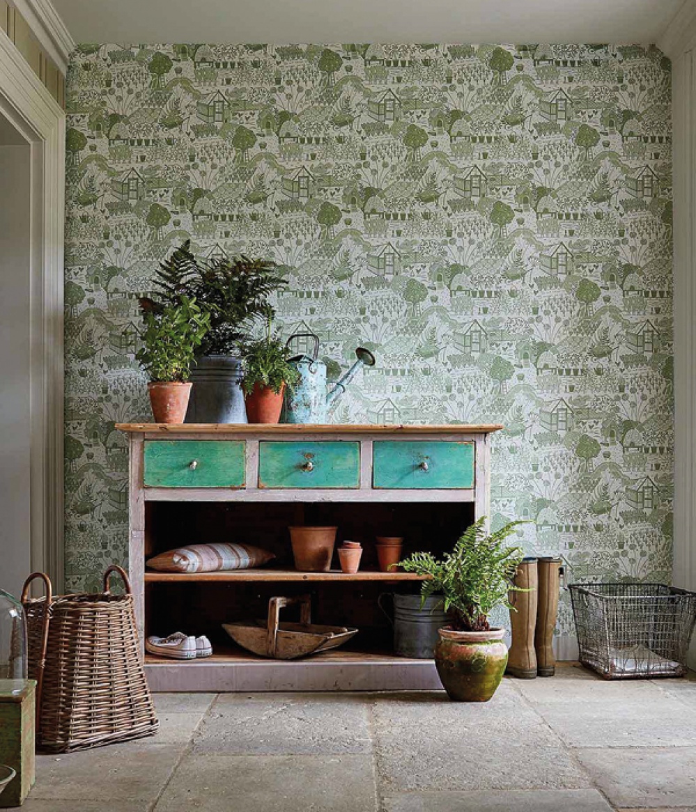 Potting shed inspired interior decor