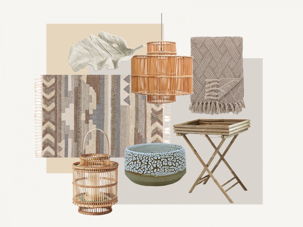 Collage of featured interiors products