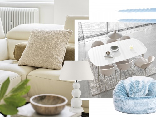 Stark White and Ice Blue Furnishings to Add to Your Home