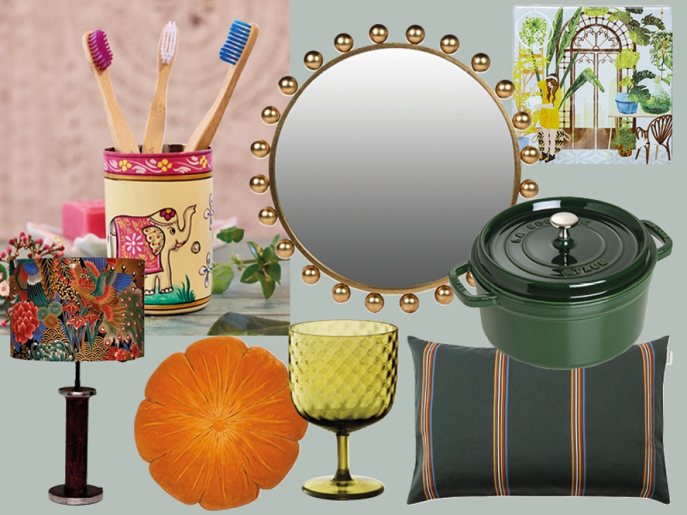collage of interiors