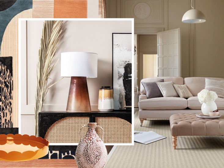 Collage of featured interiors products