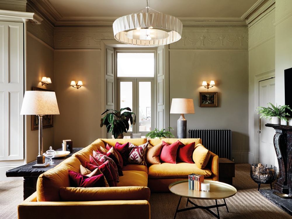Living room in Egyptian Grey No.154 Wood & Metal Matt