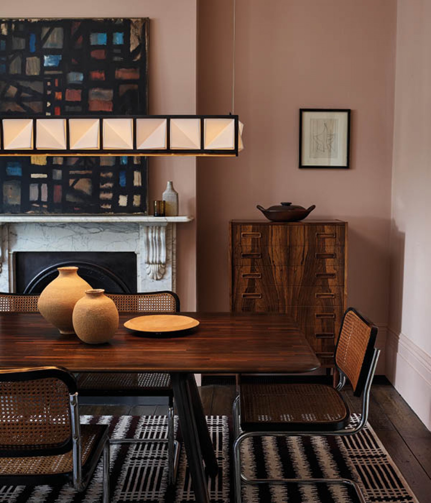 Tiled diner pendant
