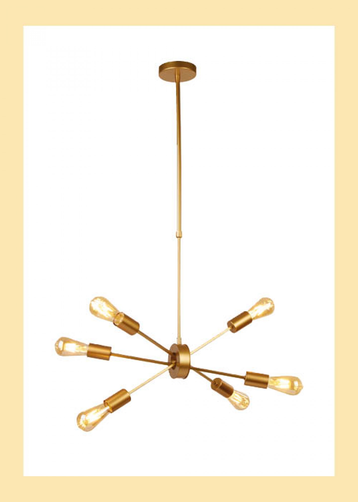 Alpha six-light pendant