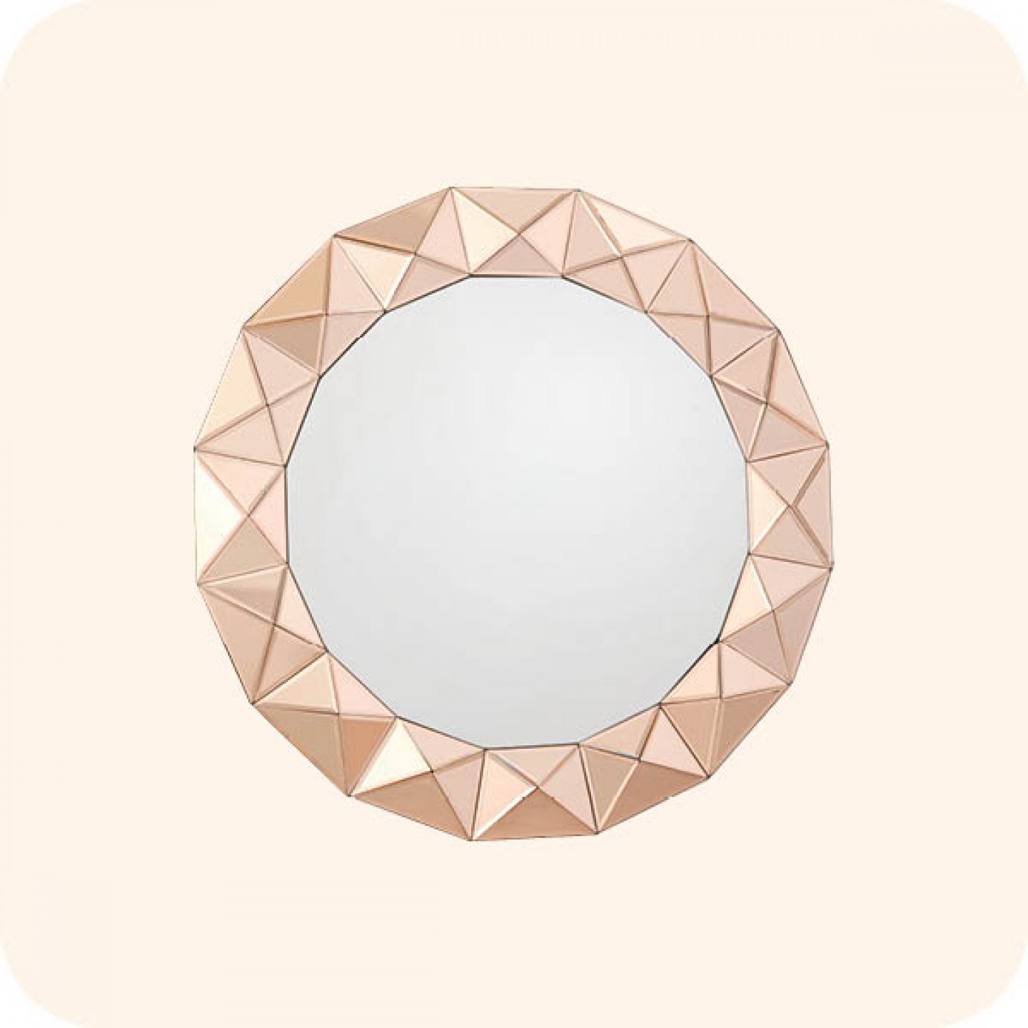Cetara rose gold mirror