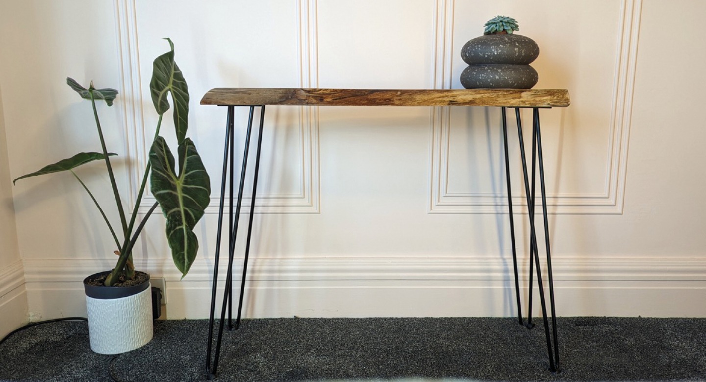 bespoke wooden side stand