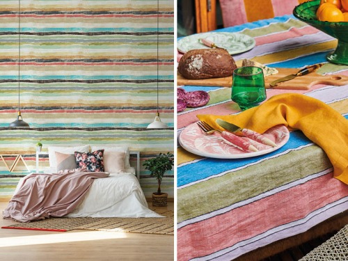 Colourful Stripes for Summery Interiors