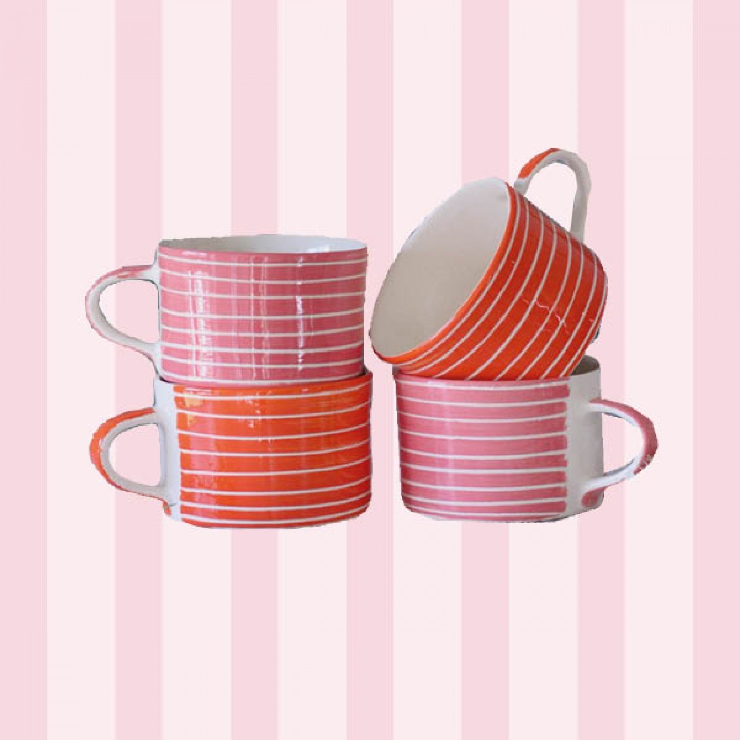 Stripe mugs
