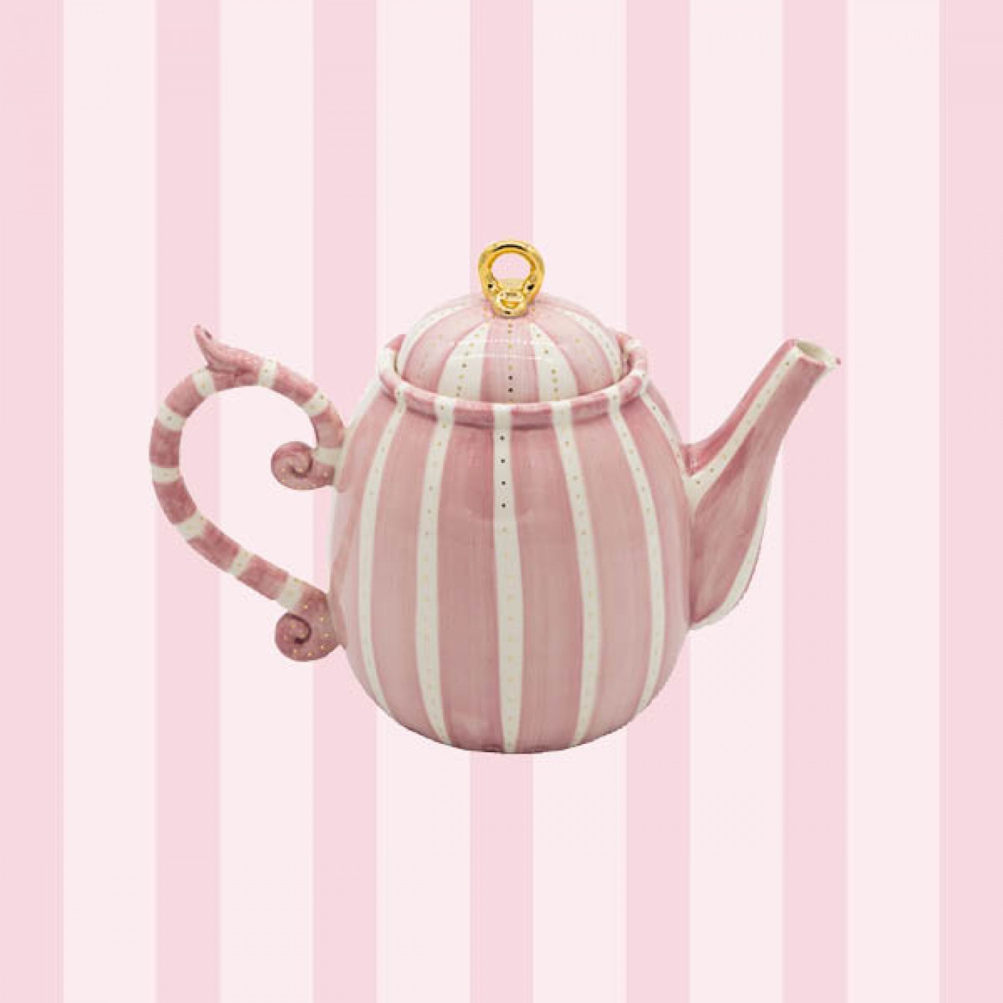 Striped teapot